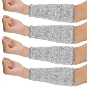 Unisex Gray Cycling Arm Sleeves Anti-Uv Sweat-Wicking Breathable Spandex Polyester Adult Size Arm Sleeve