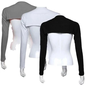 New Cross-border Cotton Sweat Sleeve with Shoulder Sleeve Summer Sun Protection Women's Short Plain Shoulder Arm Sleeve