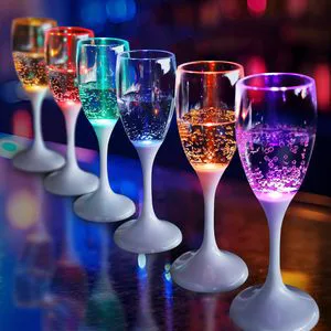 Creative Led Luminous Cup Ktv bar champagne Glass, Food Grade Creative Luminous Cup, Wedding Party Night Light