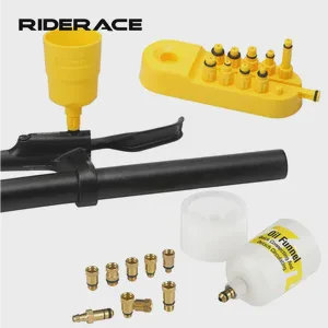 RIDERACE Hydraulic Disc Brake Mineral Oil Bleed Kit Bike Oil Bleed Adapters Filling Joint Tools Cycling Repair Tool for SHIMANO