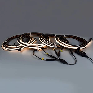 Smart APP Control Plug-in And Play Flexible Silicone Channel LED Lighting For Slat Wall Wood Panel Decoration Solution Kits