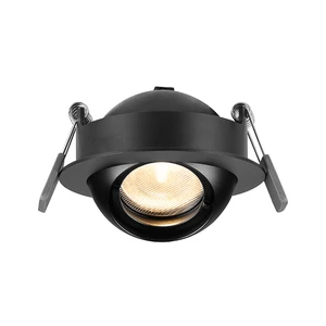 7W Modern Embedded LED Downlight Cob Chip Tilt Angle Track Lights for Hotel Corridor Sidewalk Path Artwork Lighting Aluminum