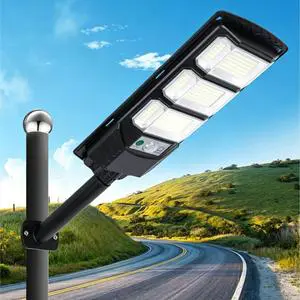 High Brightness All-In-One Solar Street Light LED IP65 Waterproof with Remote Control Smart Control for Roads Garden Highway
