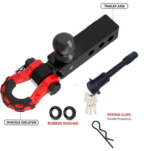 Made in China Trailer Auto Car Use Shackle Pintle Hook Hitch Receiver Trailer Tow Hook Mount for Receiver