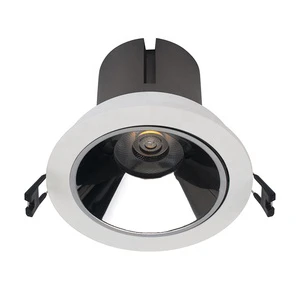 Modern Hotel Home Aluminum Narrow Trim Rotatable Tiltable Dimmable COB 15W 30W 36W Ip44 Black Ceiling Spot Light LED Inooor