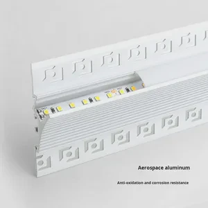 Exposed Type Upward Wall Washing Invisible Waistline Light Groove Return Light Ceiling-Free Reflection Groove Metal Foshan