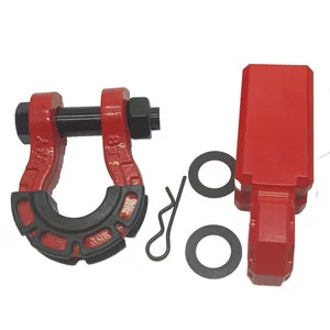 OEM Customized Heavy Duty Shackle Hitch Receiver With Bow Shackle and Tow Hook for Haval H9 Accessories Jeep SUV Off Road