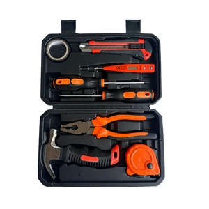 9-piece Set Hot-selling Hardware Household Portable Repair Toolbox Source Manufacturer Multi-purpose Hardware Tools