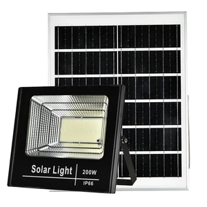 200W High Power Energy Saving High Brightness Led Flood Light Solar Outdoor Flood Garden Lights Led Solar Flood Street Light