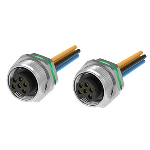 Circular Connector Supplier Female Connector 5 Pin 4 Pin Waterproof Electric Socket 7/8