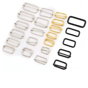Bags Hardware Accessories Square Rectangle Tri-glide Adjust Roller Pin Slider Buckle for Strap