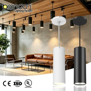 UL Commercial Modern Ceiling Suspended Pendant Cylinder Adjust 45° 60° 5CCT Downlight Spot Led Linear Track Light Fixtures