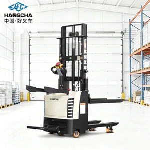 HANGCHA Industrial 1.5 Ton Electric Stacker 3m Lift 24V100AH Stand On Operation Electric Pallet Stacker