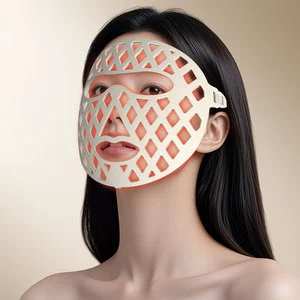 Professional Led Face Mask Infrared Face Mask Silicone Led Mask With 7 Light Modes 264 LEDs 3D Contour Water Resistant