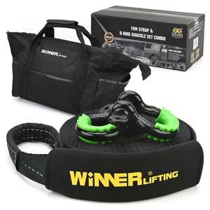Heavy Duty Ring Shackles With Emergency Tow Strap