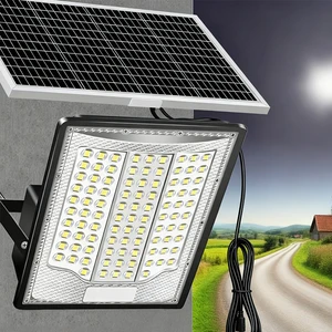 Solar Powered Flood Light Ip67 Waterproof Use for Road Garden&street Abs Solar Flood Light Projecteur Solaire