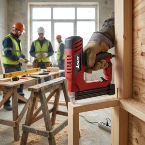 Professional AC Electric Brad Nailer Woodworking Corded Nail Gun Furniture Framing DIY High Efficiency 220V Aluminum Body Nail