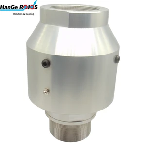 Customized AL1-G80 Aluminum Impure Water Use Rotary Unions Swivels Jaw-Jaw Joint DN 80 Threaded Connection Oxidized Finish 8 bar