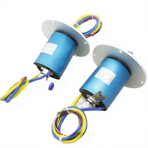 300RPM Pneumatic Fluid Rotary Union Slip Ring Rotating Electrical Connector for Wrapping Machinery