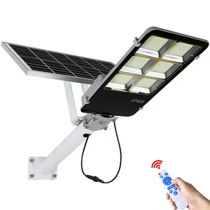High Brightness Solar Street Light Outdoor IP67 Waterproof Remote Control Led Solar Powered Pole Lamp