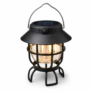 L-905 Solar Type-C Rechargeable LED Camping Lantern IPX4 Waterproof Portable Hanging Outdoor Garden Lamp