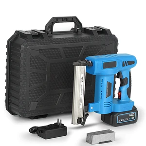 Factory Wholesale 21V Battery Powered Wireless Electric Nail Gun for Wood Working DIY Project Power Tool Cordless Nail Gun