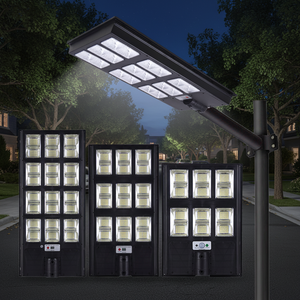 200 300 400 W Solar Street Lamp Ultra-high Power Outdoor ABS PC Large Capacity Battery All in One Solar LED Street Light
