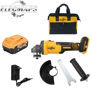 Electric Cordless Brushless Angle Grinder Battery-Powered with Adjustable Speed up to 11000 RPM Versatile for Polishing