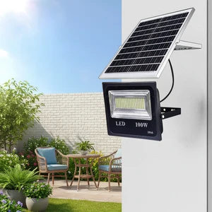 IP65 Outdoor 50W 100W 150W 325W 500W Solar Power LED Floodlight High-Brightness Stadium Lighting Aluminum LED Flood Lights