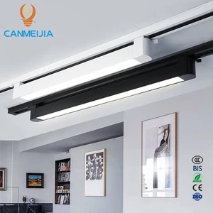 10W White Black Surface Mounted Aluminum Adjustable 180 ° Rotatable LED Linear Track Lights Rail Lighting System Track Lights