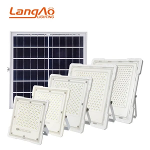 High Brightness Waterproof LED Solar Flood Light Remote Control 25/50/100/150/200/300 Watt Flood Lamp for Gardens IP67 Rated