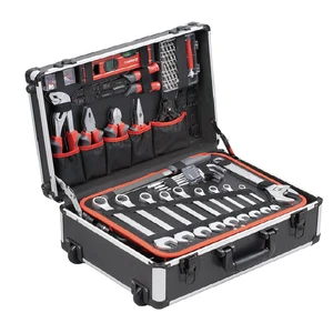 Hand Tool Kit Custom Logo 156PCS Professional Hand Tools Metal Case Tool Kit
