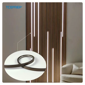Plug-in And Play 2.4m Slat Wall Wood Panel Display DIY Flexible LED Strip Lighting Home Decoration Solution Box