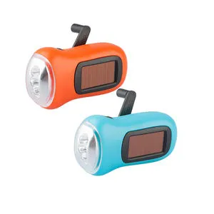 Hot Product ESEN 29 Hand Crank All-Purpose Emergency Dynamo Solar 3 LED Hand Rechargeable Flashlight