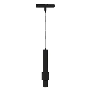 foco led 10w para carril magntico, color negro, 48v, 4000k, ideal para iluminacin de espacios comerciales y exhibiciones.