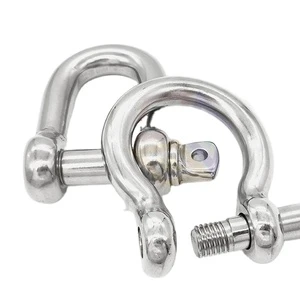 Shackle Stainless Steel 316 and 304-6mm 8mm Dee Shackle Bow Shackle