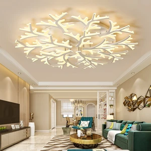 Modern Branch Tree Design Acrylic Smart LED Ceiling Lamp Minimalist Creative Artistic Living Room Bedroom Ceiling Lighting