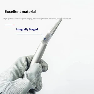 Curved Flat Chisel 14mm Shank 250mm Length Model 112250 Made Ningbo Zhejiang Customizable Electric Hammer Pick for Drilling
