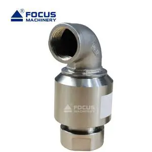 BSP NPT Threaded Connection Rotary Joint Stainless Steel Hydraulic Oil Air Water Rotary Unions for Agricultural Machinery