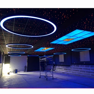 Aluminum Profile RGB Color Round Circle Pendant Lighting Fixture with Factory Direct Price