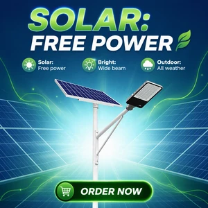 30W/60W/100W Monocrystalline Split Solar DC LED Street Light IP65 Waterproof High Lumens Lead-acid Battery for Road Landscape
