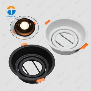 Modern Commercial Sky Lantern Lighting Recessed Ceiling Replaceable Par20 AR70 Bulb Adjustable Narrow Light Led Hotel Downlight