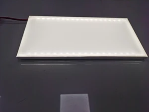 Custom Shape IP65 Outdoor Industrial Edge Lit Dimmable LED Light Panel for Museum Exhibition Display Case Lighting