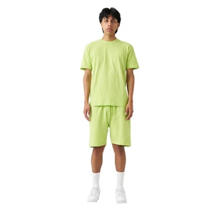 2026 New Arrived Summer 2 Piece Set Men's Set Breathable Spandex High Quality Suit Short Sleeve T Shirt & Shorts Summer Sets OEM