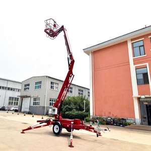 Cherry Picker 18m 20m 22m Electric Diesel Battery Power Truck-mounted Lifting Equipment Towable Boom Lift With CE