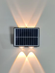 Solar Wall Light Outdoor Light Decoration Arrangement Fence Wall Washer New Model up and Down Lighting Atmosphere Solar Lamp