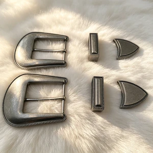 High Quality 3 Piece Buck Sets 30mm Metal Belt Buckles