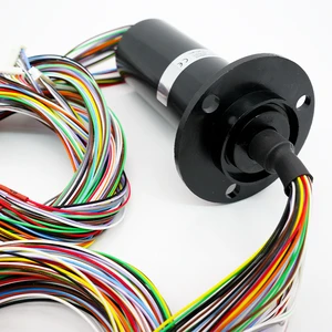 High Performance Mini Slip Ring 36 Circuits 2A 28mm OD Brush Contact Capsule Compact Rotary Connector for Small Motors