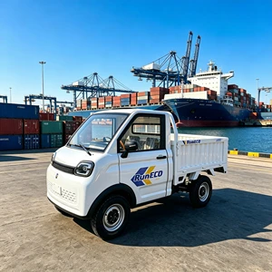Farm Electric Pick up Agricultural Use EEC COC Left Hand Drive 1.35m Wide Cabin with Hydraulic Dumping Device