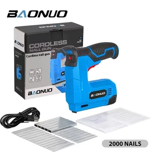 Professional Factory Cordless Lithium Nail Gun Handheld Household Safety Nail Gun Nail Gun With Anti Slip Handle